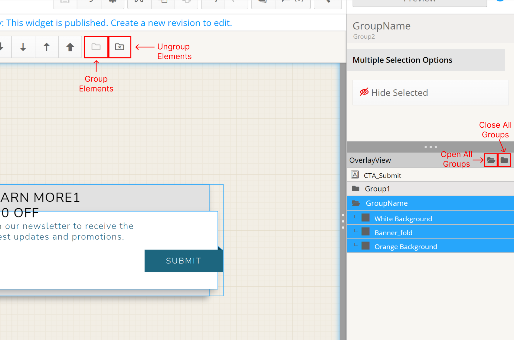 Grouping Functionality