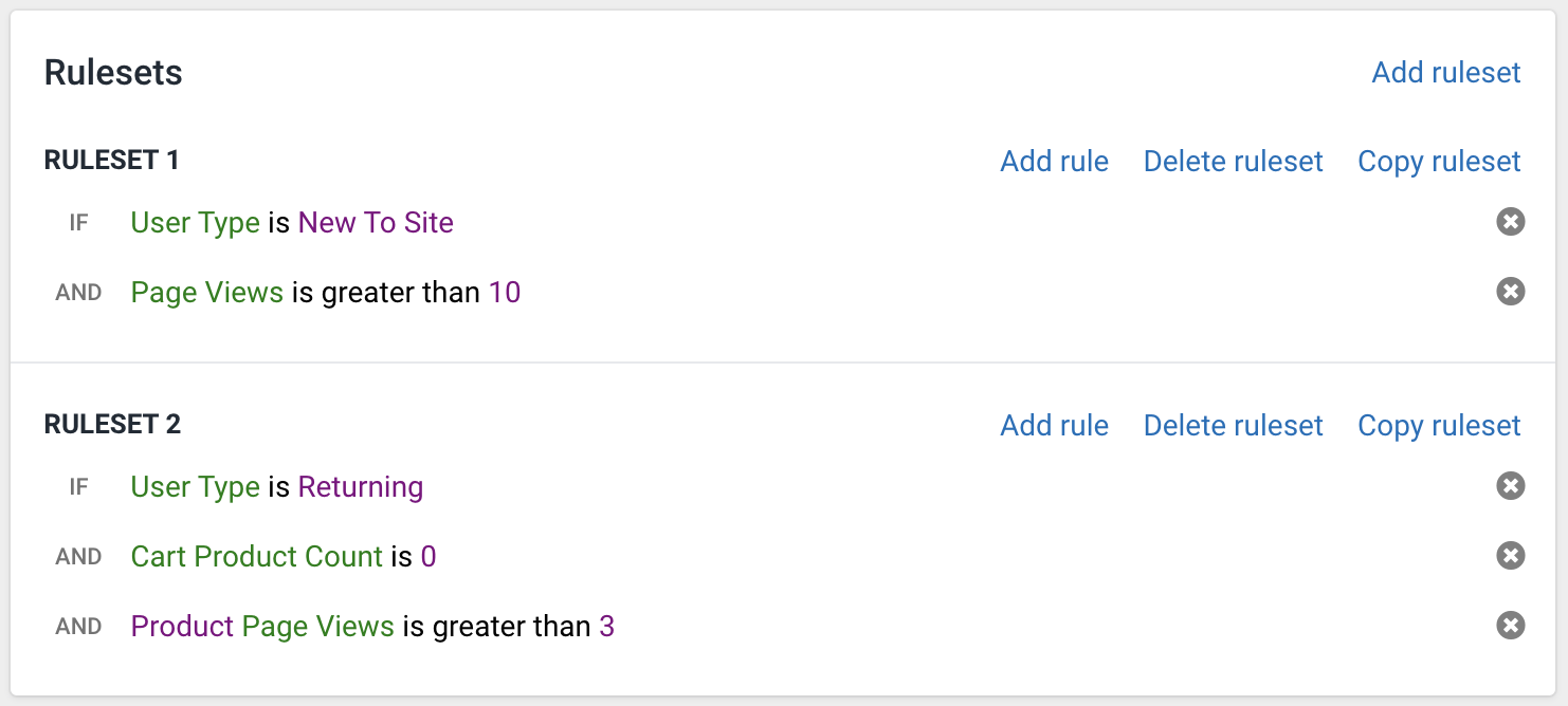 Rules and Rulesets