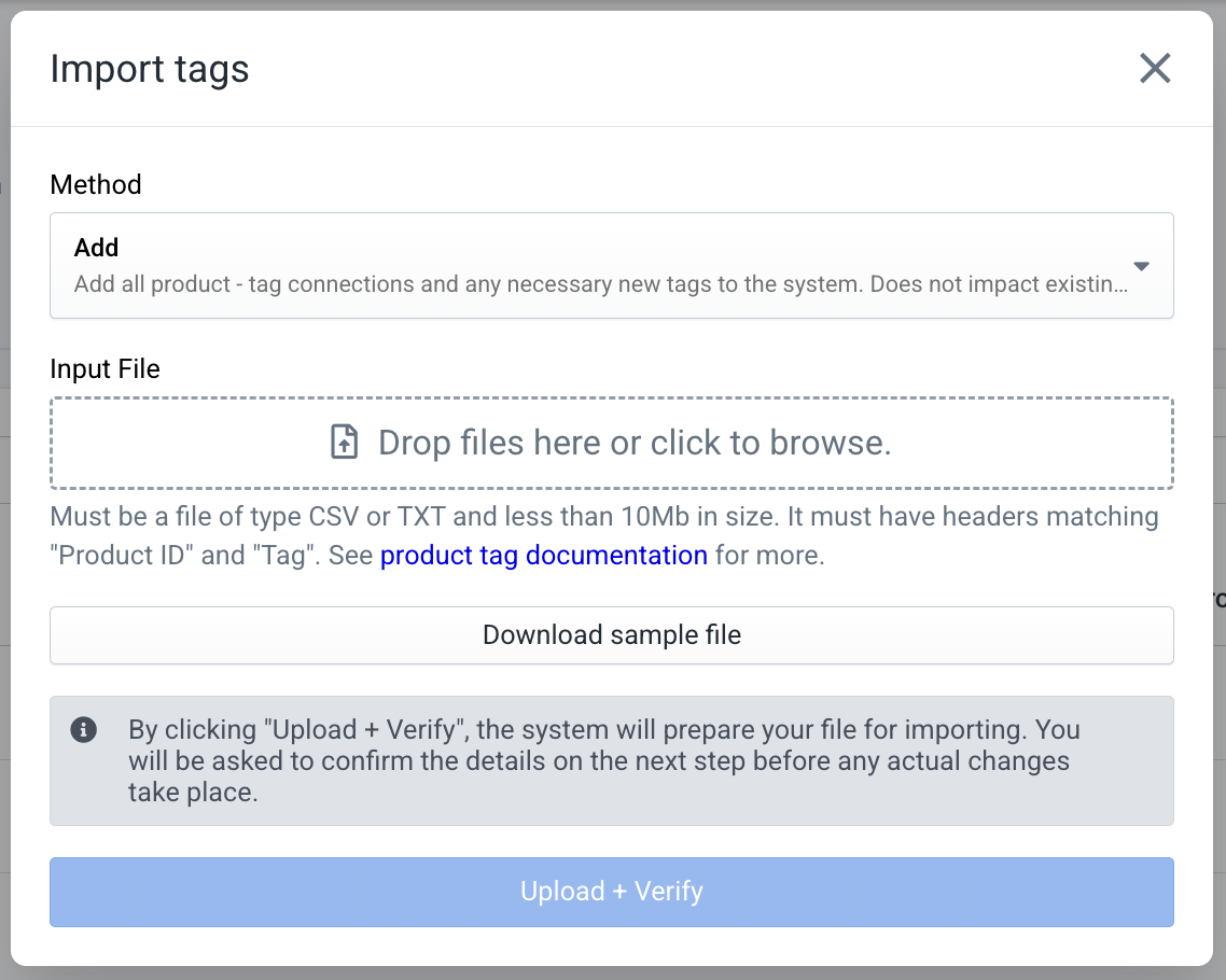 Upload file