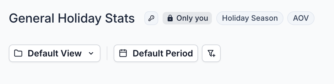 Dashboard Tags